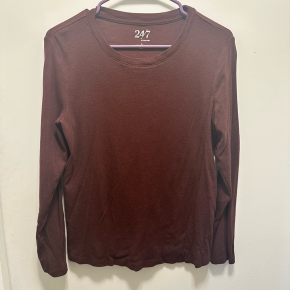 Maurices Tops - Maurices Rich Brown Long Sleeve Top